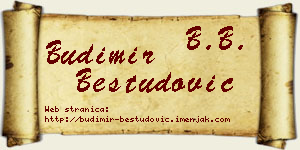 Budimir Bestudović vizit kartica